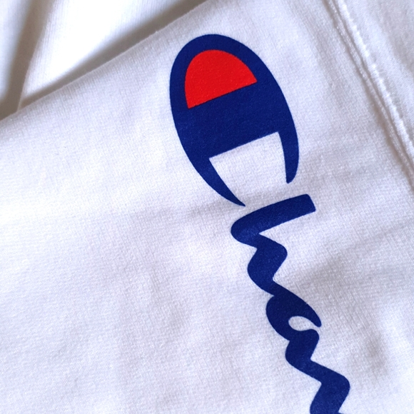 Champion women's fleece joggers sweatpants Powerblend size L white - Picture 3 of 5